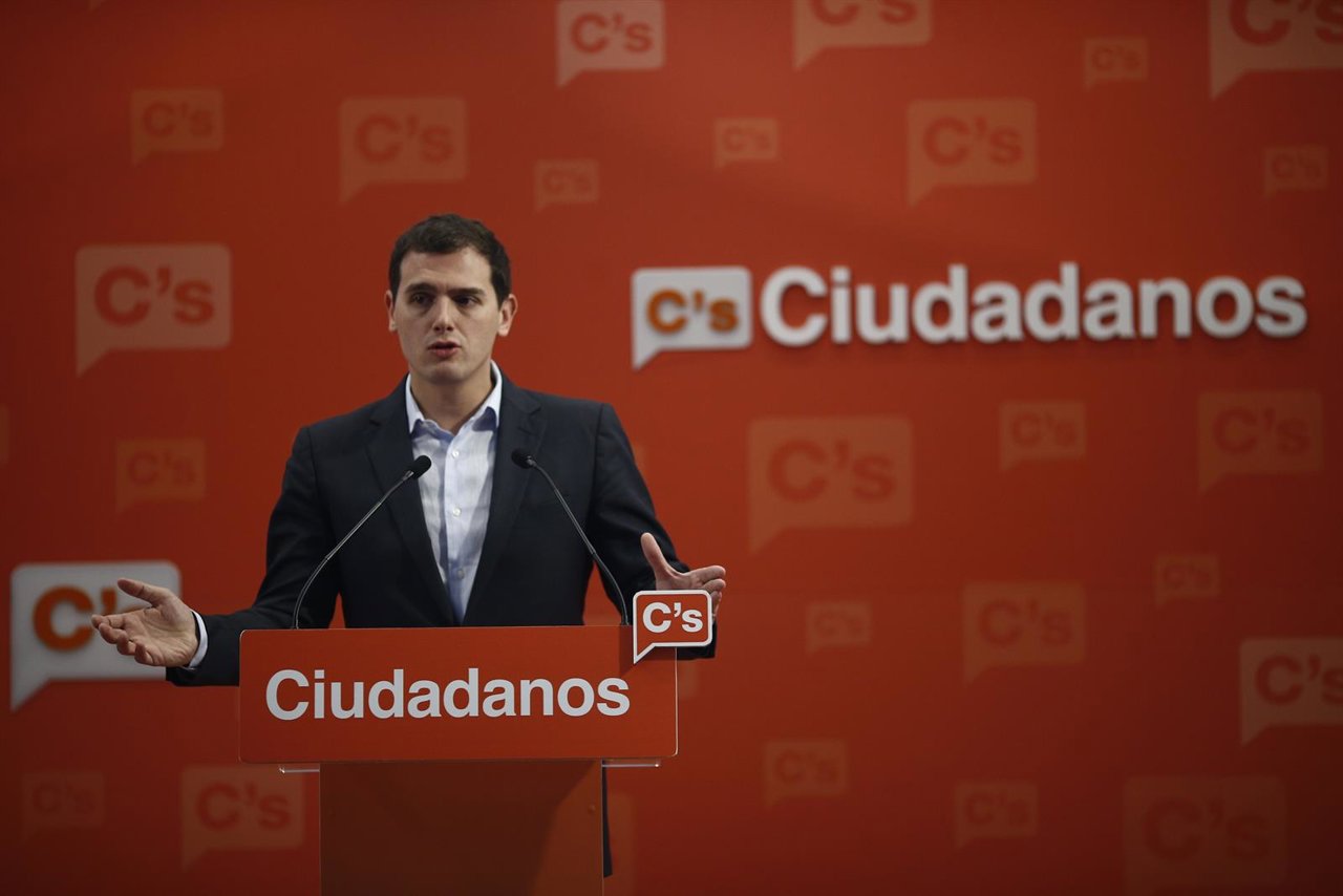 Albert Rivera en rueda de prensa
