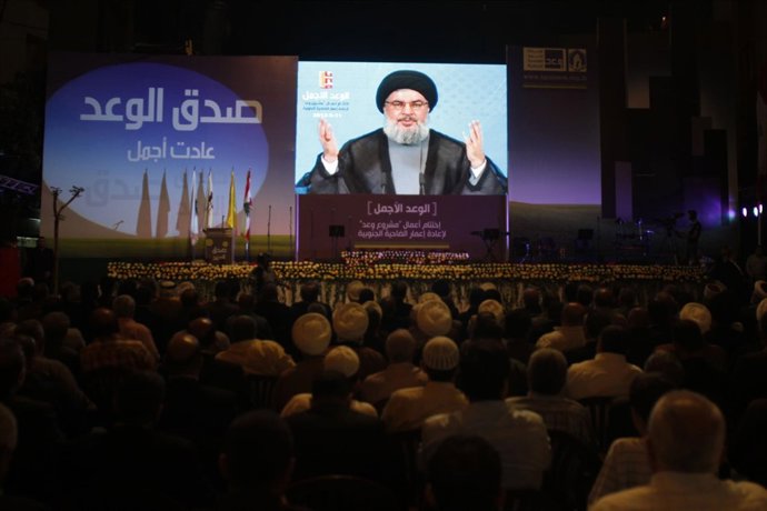 El Líder Del Grupo Chií Libanés Hezbolá, Sayyed Hassan Nasralá