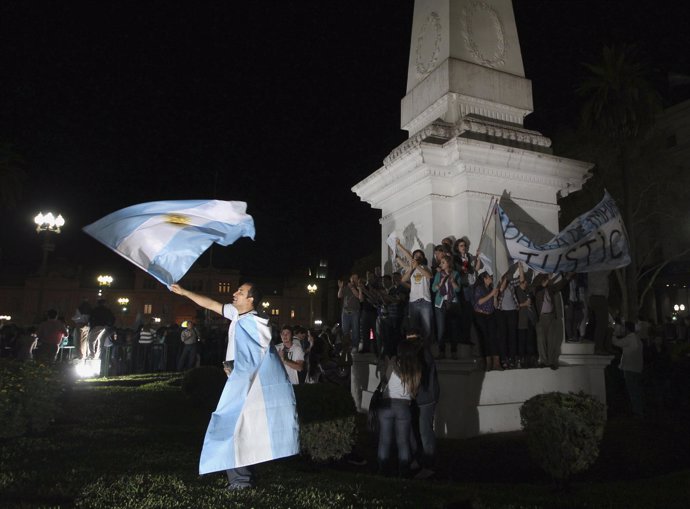 Manifestación en Argentina contra las políticas de la Presidenta