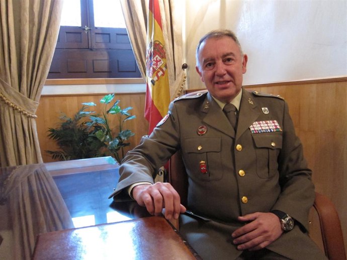 El general jefe de la Brimz X, Antonio Ruiz Olmos