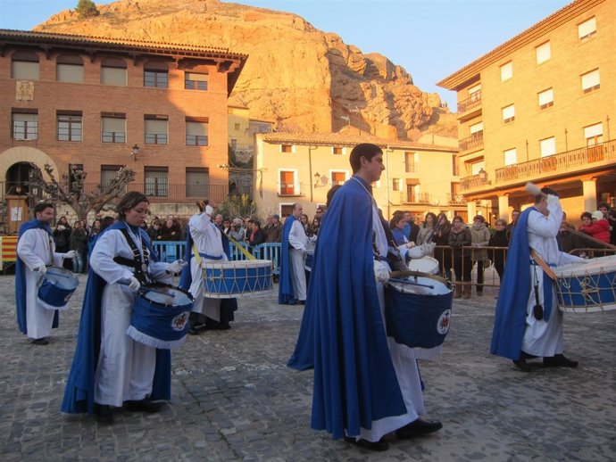Exaltación del Tambor y el Bombo celebrada en Daroca (Zaragoza)