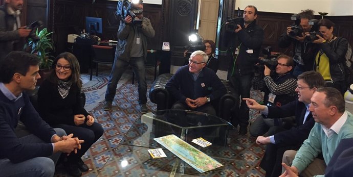 Sánchez, Oltra, Puig, Baldoví y Ribó