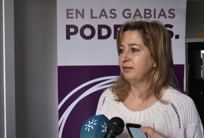 Carmen Lizárraga en un encuentro provincial