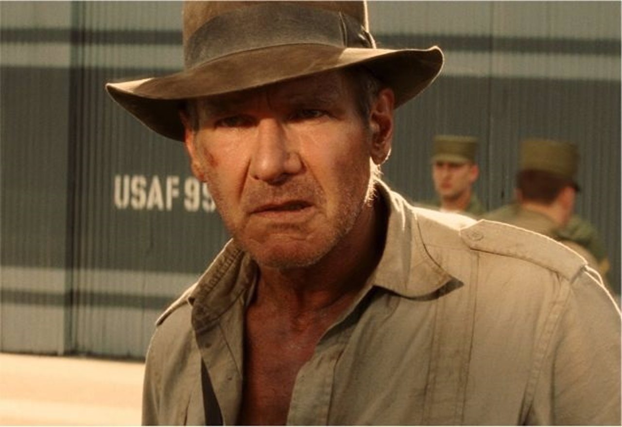 Harrison Ford en Indiana Jones y el reino de la calavera de cristal