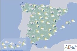 Mapa meteorológico de España 