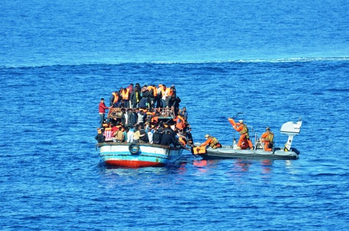 Rescate en la costa de Libia