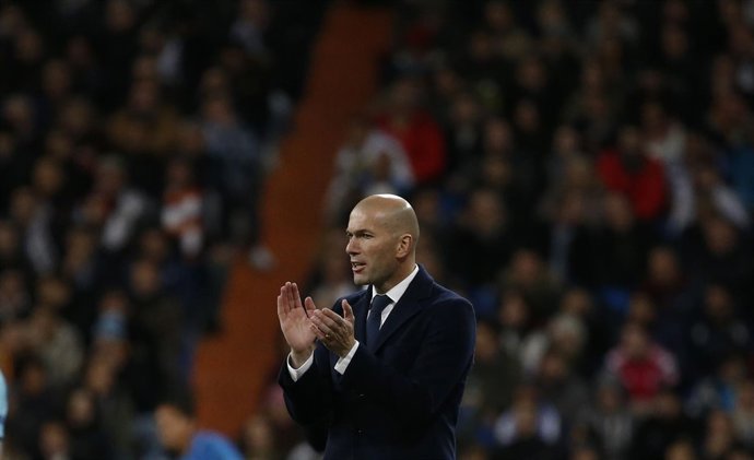 El entrenador del Real Madrid, Zinedine Zidane