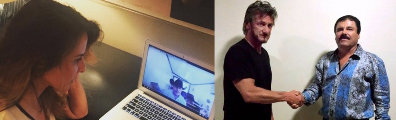 Kate del Castillo con Sean Penn y El Chapo