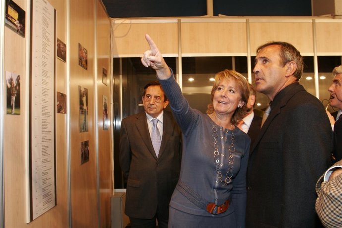 Esperanza Aguirre y Severiano Ballesteros en una imagen de archivo