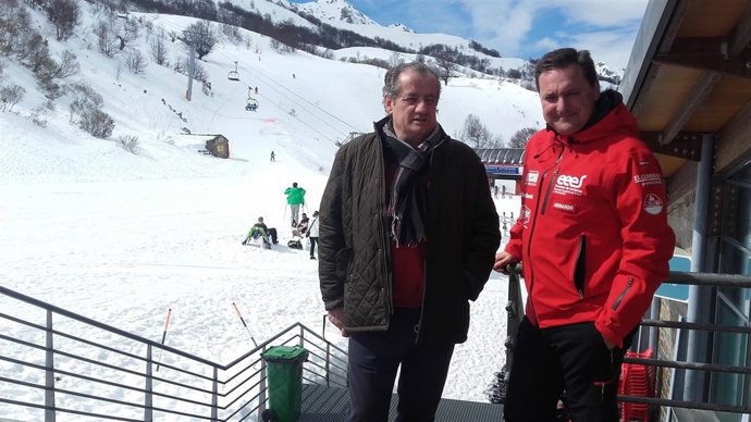 El portavoz de Ciudadanos, durante su visita a Fuene de Invierno. 