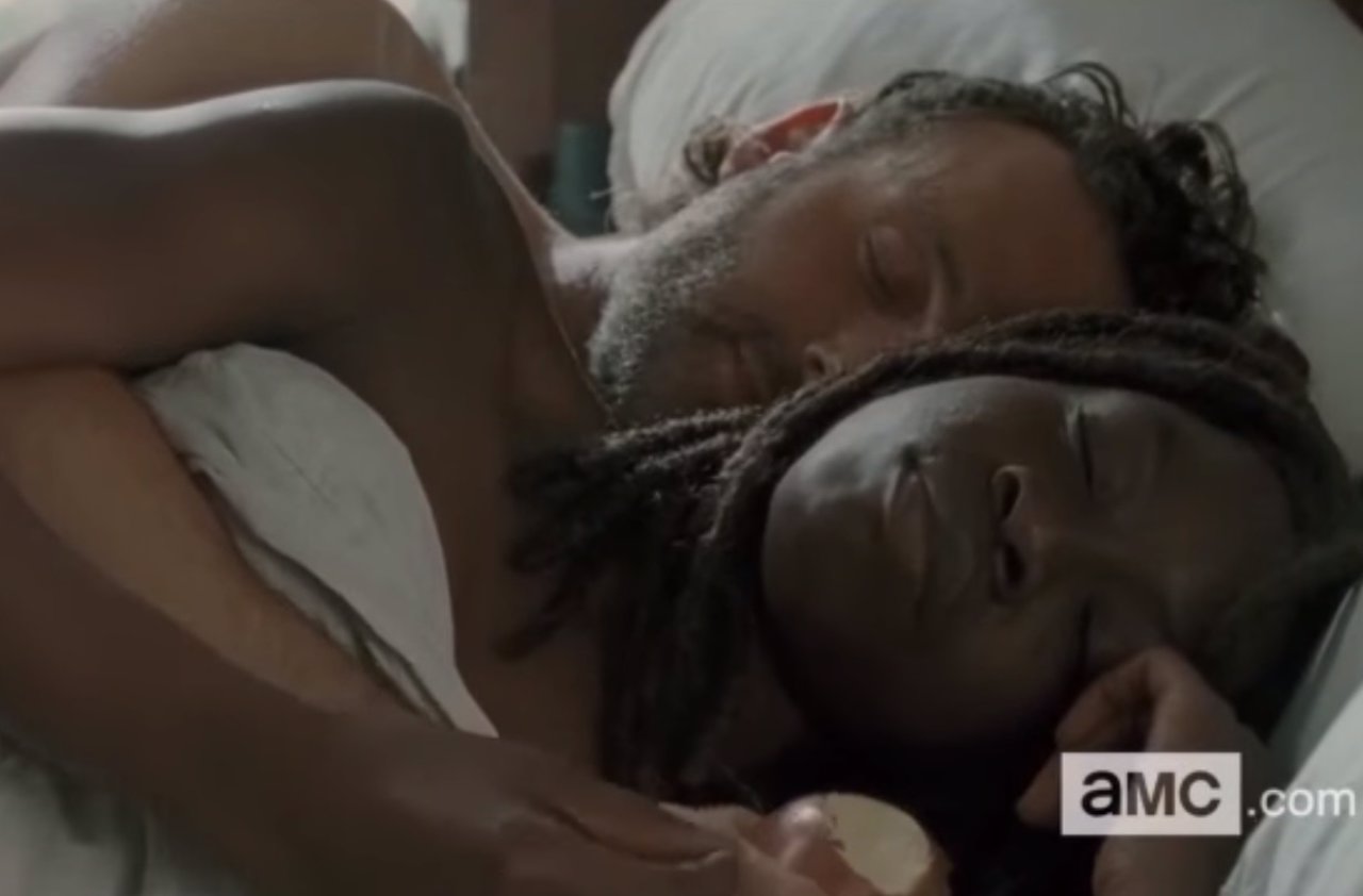 Rick y Michonne en The Walking Dead