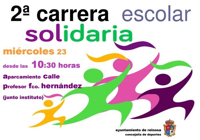 Cartel de la carrera escolar solidaria