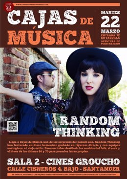Cartel del concierto de Random Thinking