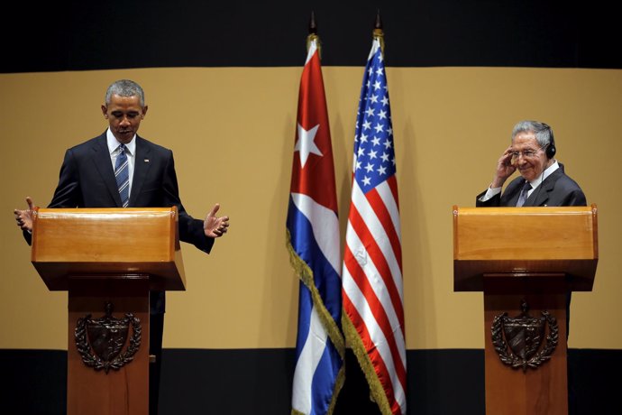 Barack Obama y Raúl Castro