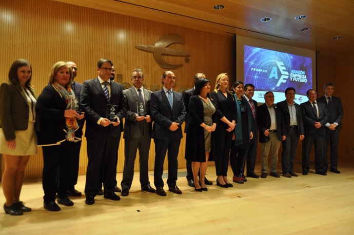 Imagen de la entrega de los II Premios 'Aragón, Empresa y Futuro'.