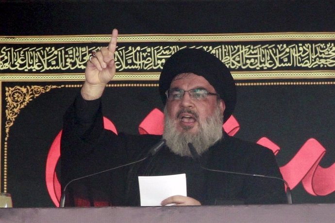 El líder de Hezbolá, Hasán Nasralá