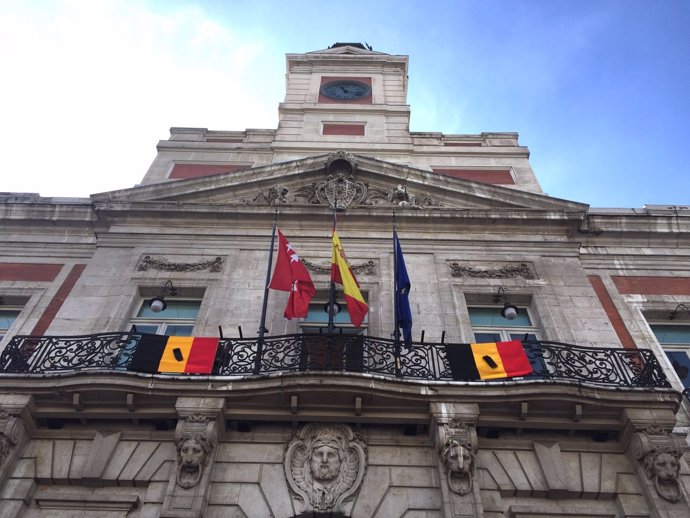 Banderas belgas en Sol