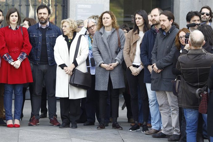 Minuto de silencio en el Ayuntamiento de Madrid por los atentados de Bruselas