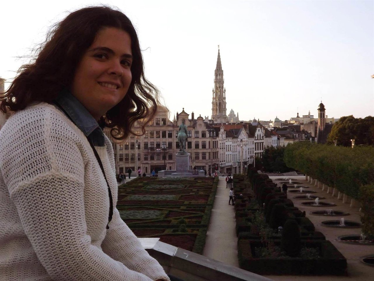 Sara Beltrán, en Bruselas