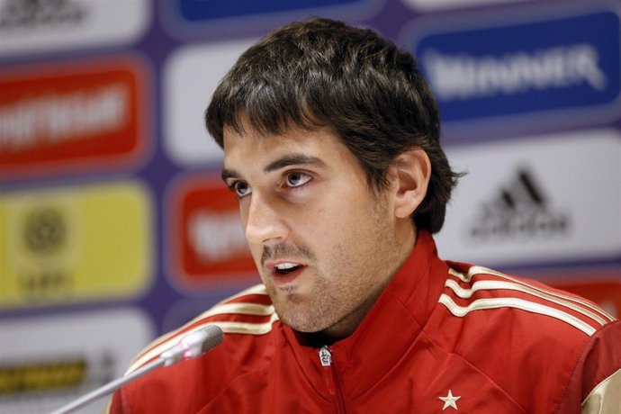 Mikel San José con la selección española