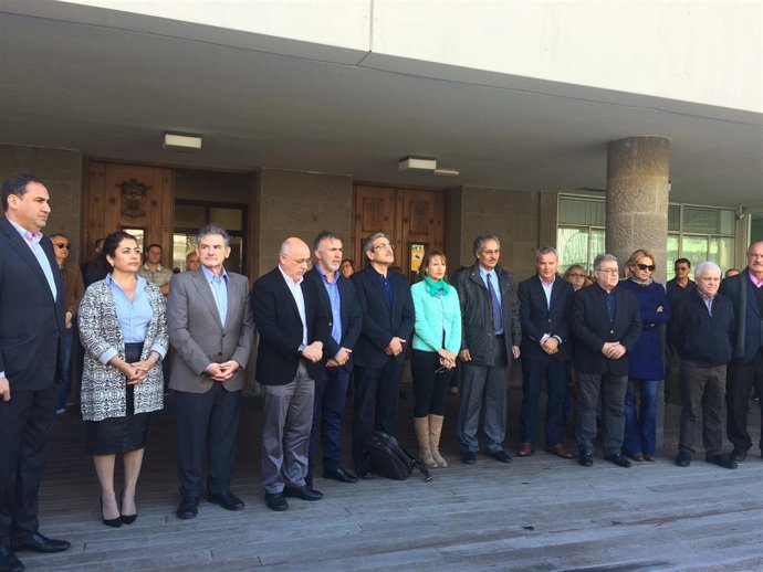 Minuto de silencio del Cabildo de Gran Canaria por los atentados de Bruselas