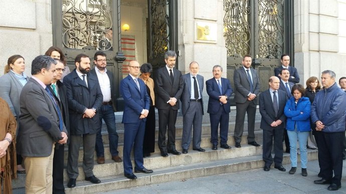 Minuto de silencio en el Consejo General del Poder Judicial