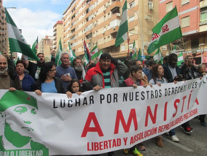 Manifestación de apoyo a Bódalo 