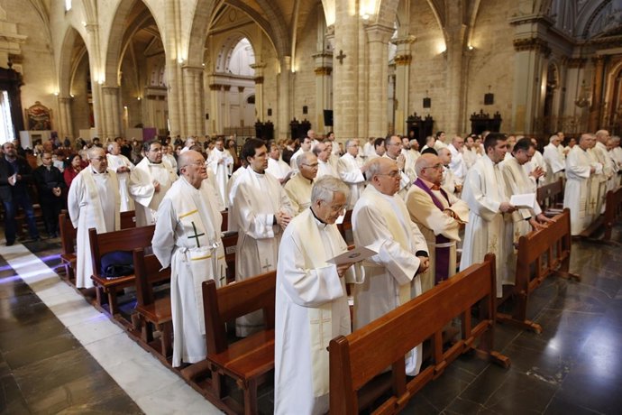 Misa crismal presidida por Cañizares en Valencia