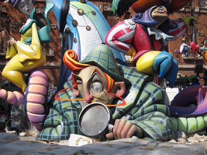 Imagen de una falla de Valencia