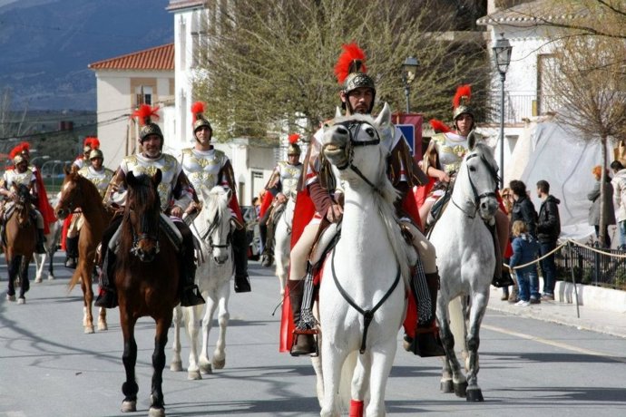 Escena De La Semana Santa Viviente De Cuevas Del Campo 
