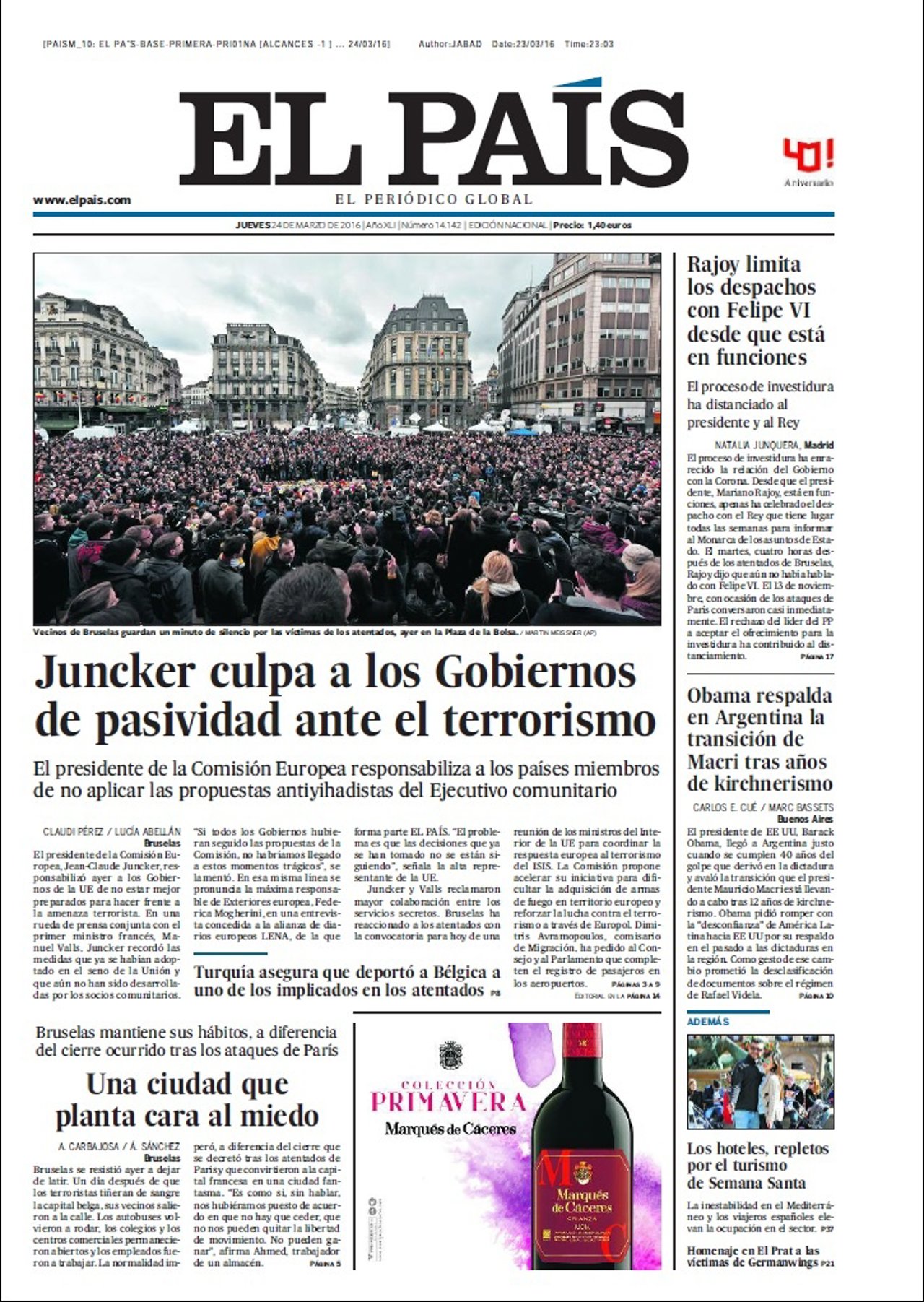Portada El País