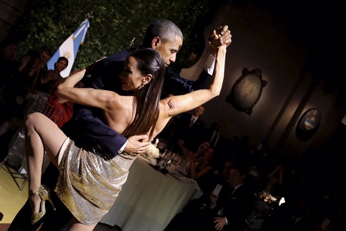 Obama baila tango en Buenos Aires