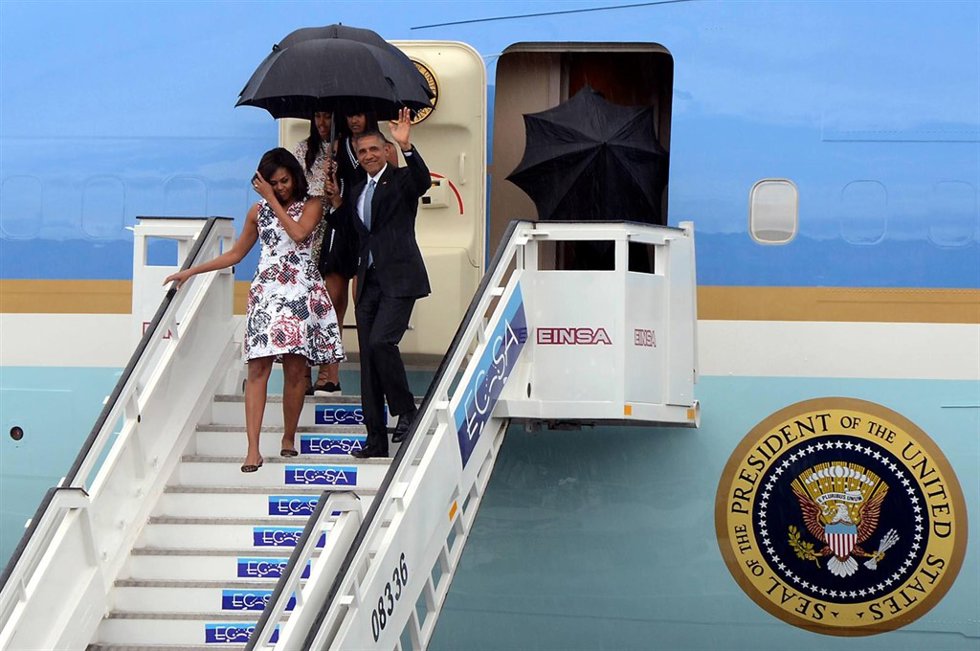 Barack Obama y Michael Obama