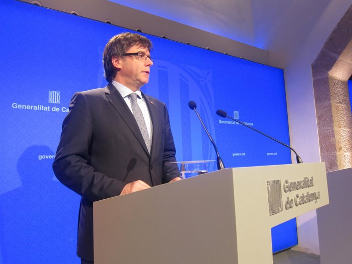 El presidente de la Generalitat, Carles Puigdemont