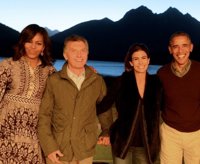 Obama pone fin a su visita a Argentina junto a su familia en Bariloche
