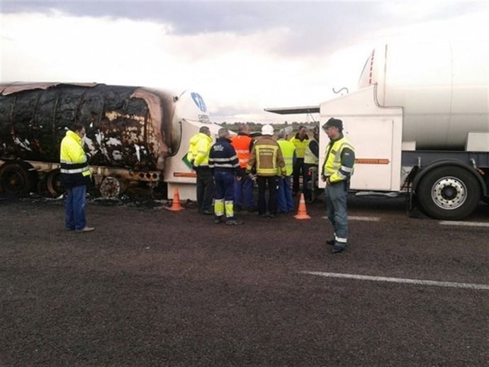 Incendio de la A-66.