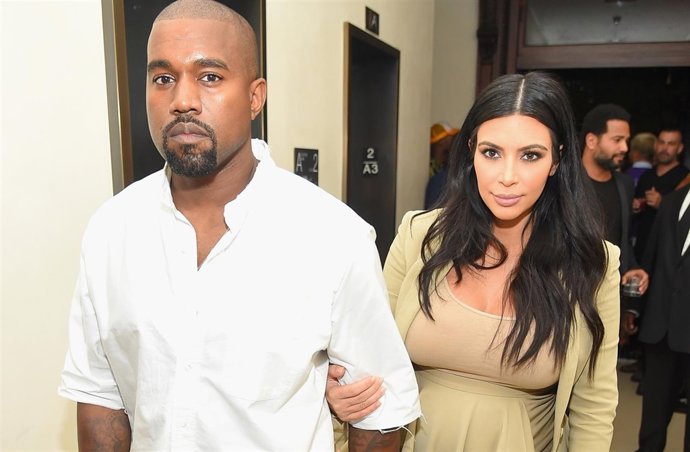 Kanye West y Kim Kardashian-West