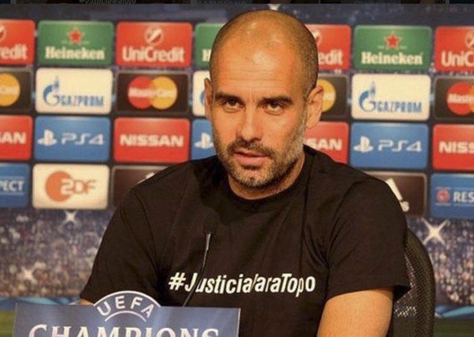 Pep Guardiola apoya al Topo López