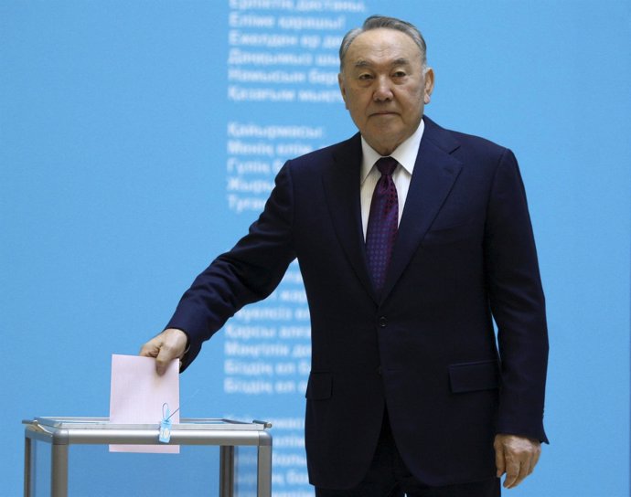 El presidente de Kazajistán, Nursultán Nazarbayev 