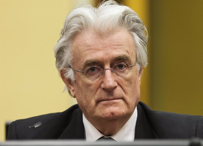 Radovan Karadzic ante el TPIY en julio de 2013