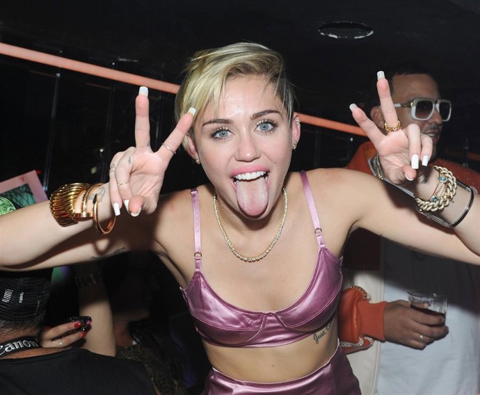 Attends Miley Cyrus' Official Album Release Party for "Bangerz" at FINALE on Oct
