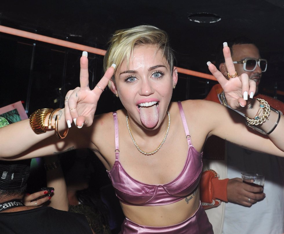 Attends Miley Cyrus' Official Album Release Party for 