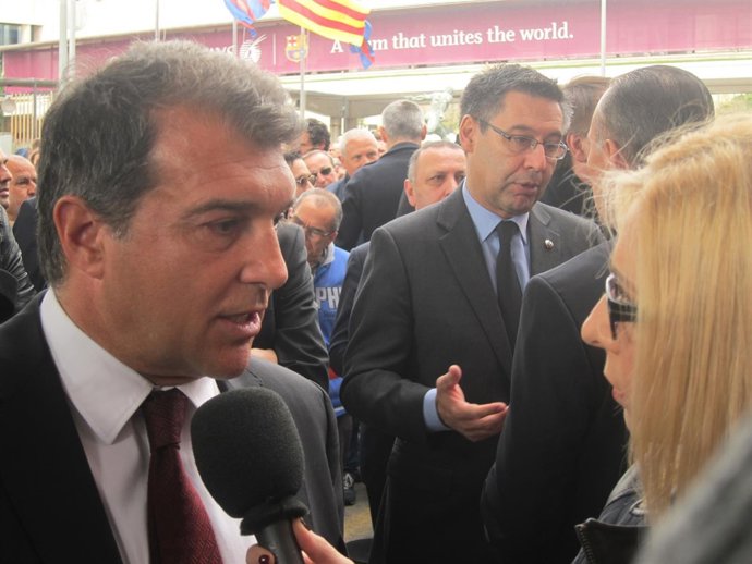 El expresidente del FC Barcelona, Joan Laporta