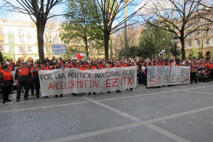 Concentración trabajadores Arcelor Zumarraga