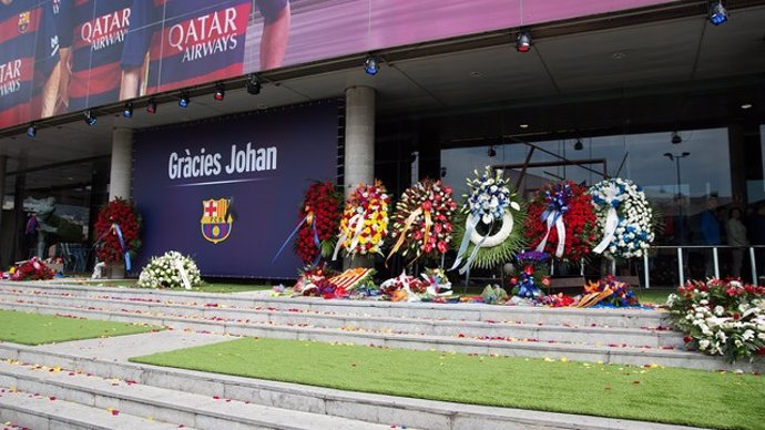 El espacio Memorial Johan Cruyff situado en la tribuna del Camp Nou