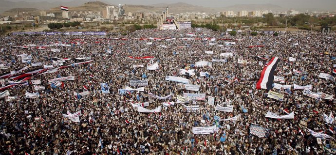 Manifestación de seguidores de Salé en Saná