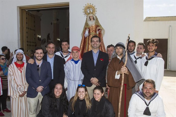El alcalde de Almería participa en el auto sacramental del Huertecico