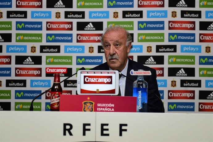 Vicente del Bosque en rueda de prensa