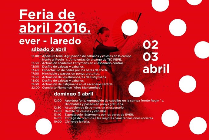 REF.: NOTA DE PRENSA. FERIA DE ABRIL EN LAREDO.