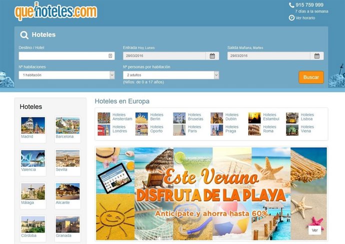 Quehoteles.Com lanza descuentos
